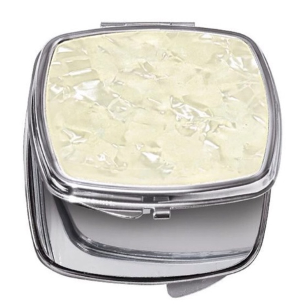 Avon compact wit faux mother of pearl accent set of 2